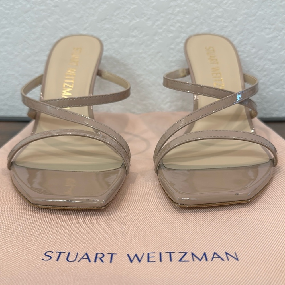 Stuart Weitzman Strapeze 85 Slide Size 10 Nwot - image 5